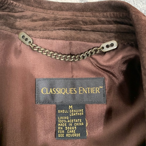 Classiques Entier Suede Chocolate Brown Jacket - Picture 10 of 11